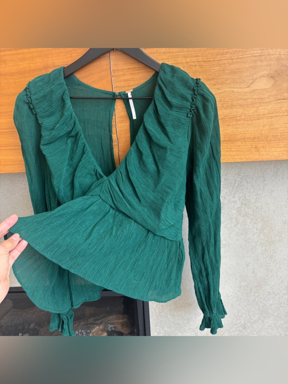 Free People Women's Daia Puff Sleeve Top, Size S - Picture 9 of 13